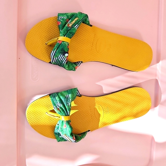 Womens Havaianas St Tropez Flip Flops 9/10 Brand New - Picture 1 of 3